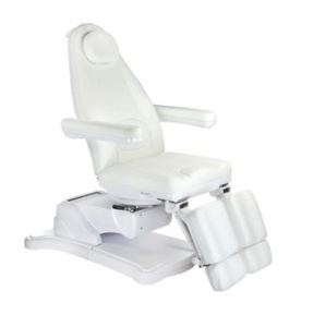 Elektryczny fotel kosmetyczny Mazaro II Biały